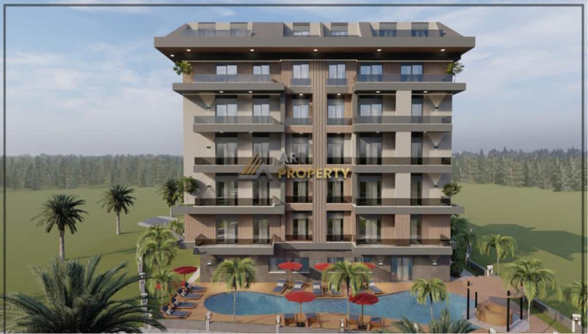 Новый современный инвестиционный проект с квартирами 1+1, 2+1 в районе Джикджилли - Ракурс 5