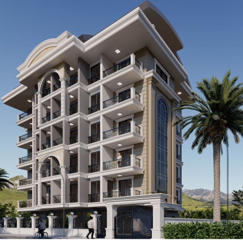 Новый инвестиционный проект с квартирами планировок 1+1, 2+1 и 3+1 в районе Джикджилли - Ракурс 2