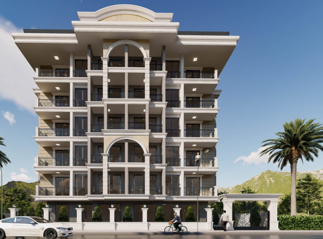 Новый инвестиционный проект с квартирами планировок 1+1, 2+1 и 3+1 в районе Джикджилли - Ракурс 3