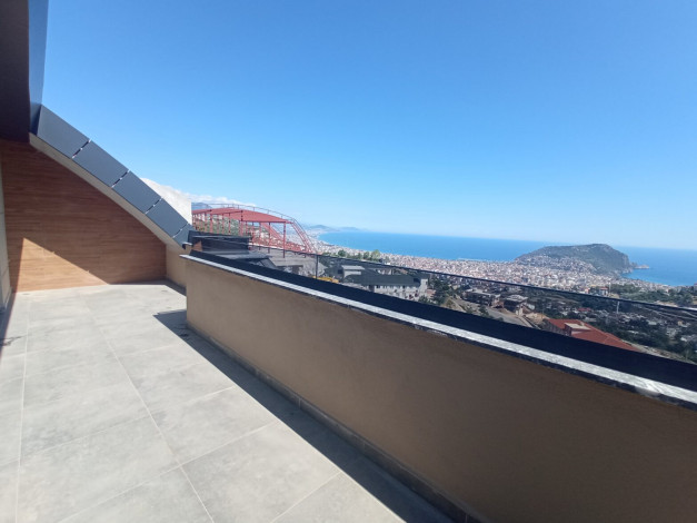 Роскошные видовые апартаменты планировки 4+1, 220м2 в комплексе вилл премиум класса в районе Тепе - Ракурс 3