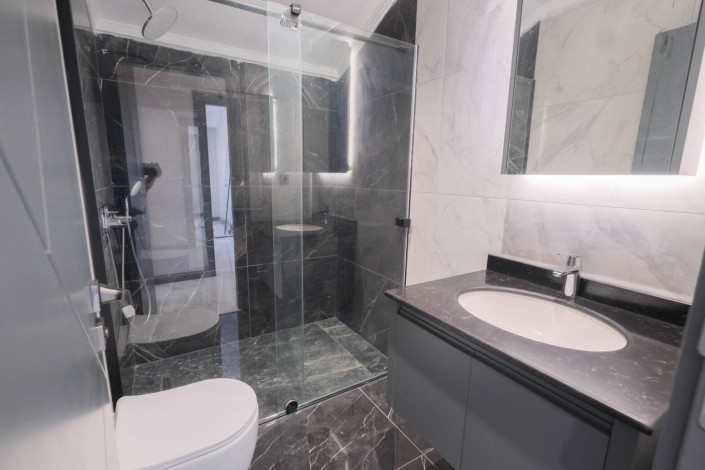 Роскошные видовые апартаменты планировки 4+1, 220м2 в комплексе вилл премиум класса в районе Тепе - Ракурс 22