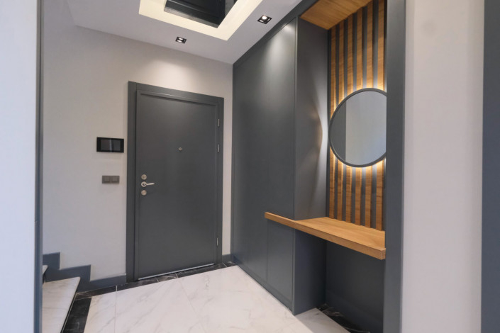 Роскошные видовые апартаменты планировки 4+1, 220м2 в комплексе вилл премиум класса в районе Тепе - Ракурс 29