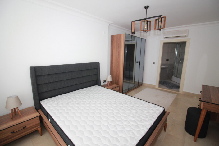 Меблированная квартира планировки 2+1, 110м2 с видом на горы и Средиземное море в районе Джикджилли - Ракурс 8