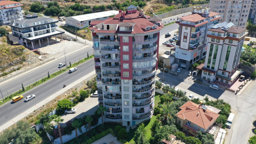 Меблированная квартира планировки 2+1, 110м2 с видом на горы и Средиземное море в районе Джикджилли - Ракурс 13