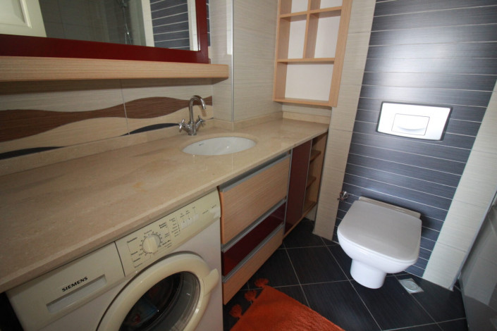 Меблированная квартира планировки 2+1, 110м2 с видом на горы и Средиземное море в районе Джикджилли - Ракурс 14