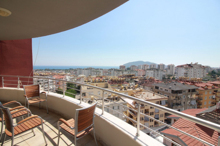 Меблированная квартира планировки 2+1, 110м2 с видом на горы и Средиземное море в районе Джикджилли - Ракурс 24