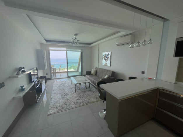 Апартаменты планировки 1+1, 60м2 в комплексе люкс класса с видом на Средиземное море, район Каргыджак - Ракурс 8