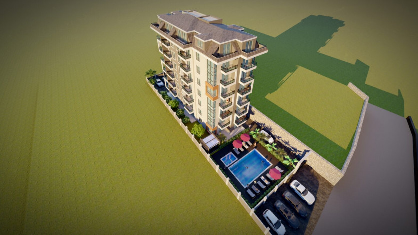 Пентхаус планировки 2+1, 100м2 в жилом комплексе на стадии строительства, район Махмутлар - Ракурс 6