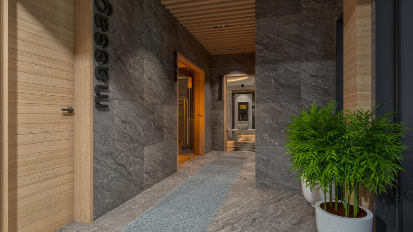 Проект премиум класса на финальной стадии строительства, квартиры 1+1, 2+1, 3+1 в районе Каргыджак - Ракурс 12