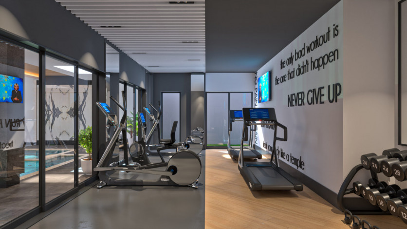 Проект премиум класса на финальной стадии строительства, квартиры 1+1, 2+1, 3+1 в районе Каргыджак - Ракурс 15