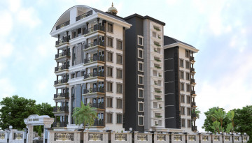 Новый проект на стадии строительства с апартаментами 1+1, 2+2 и 3+1 в районе Авсаллар - Ракурс 11