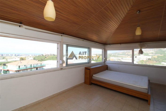 Просторная вилла планировки 3+1, 270м2 с видом на Средиземное море, район Каргыджак - Ракурс 43