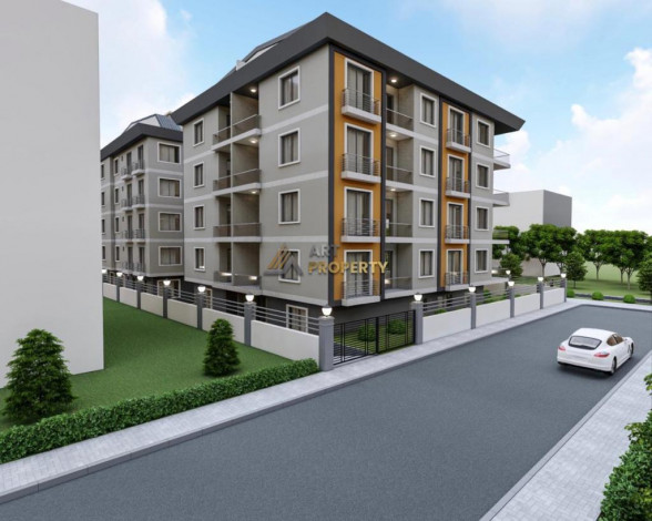 Две новые квартиры планировки 1+1, 55м2 в престижном районе в центре города Аланья - Ракурс 9