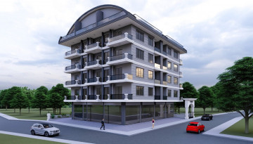 Новый инвестиционный проект с апартаментами планировок 1+1, 2+1, 4+1  в самом сердце города Аланья - Ракурс 1