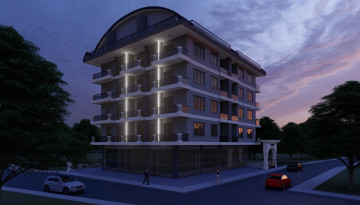 Новый инвестиционный проект с апартаментами планировок 1+1, 2+1, 4+1  в самом сердце города Аланья - Ракурс 2