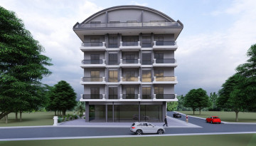 Новый инвестиционный проект с апартаментами планировок 1+1, 2+1, 4+1  в самом сердце города Аланья - Ракурс 4