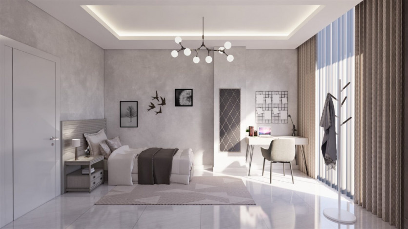 Новый инвестиционный проект с апартаментами планировок 1+1, 2+1, 4+1  в самом сердце города Аланья - Ракурс 22