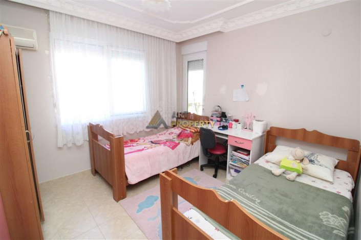 Квартира 2+1, 120м2 с видом на Средиземное море и крепость Алании, район Махмутлар - Ракурс 16