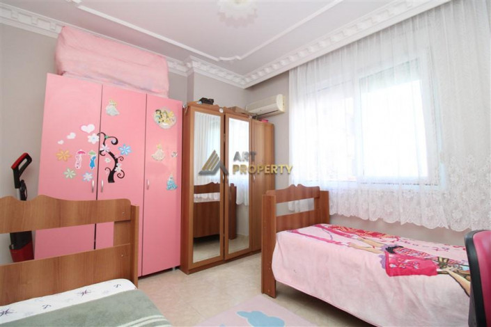 Квартира 2+1, 120м2 с видом на Средиземное море и крепость Алании, район Махмутлар - Ракурс 17