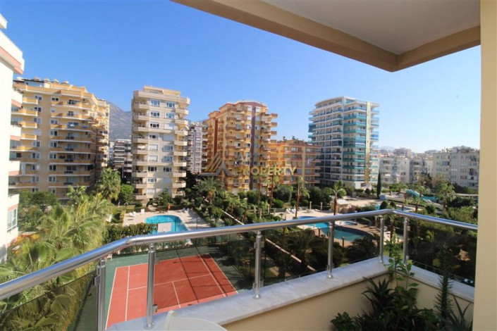 Квартира 2+1, 120м2 с видом на Средиземное море и крепость Алании, район Махмутлар - Ракурс 24