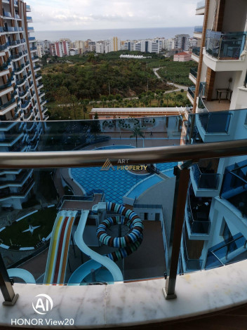 Просторные апартаменты 1+1, 70м2 с видом на море в популярном комплексе, Махмутлар - Ракурс 14