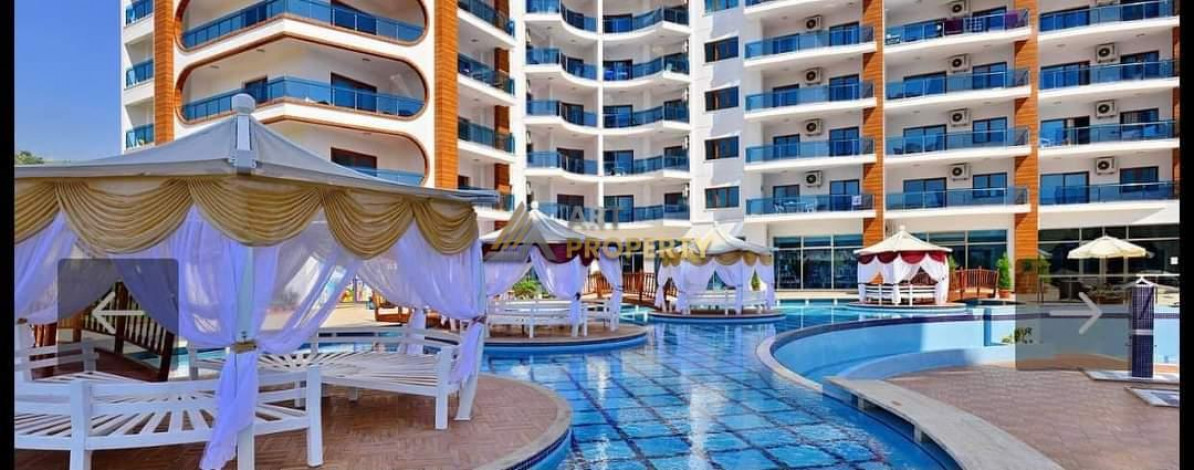 Просторные апартаменты 1+1, 70м2 с видом на море в популярном комплексе, Махмутлар - Ракурс 16