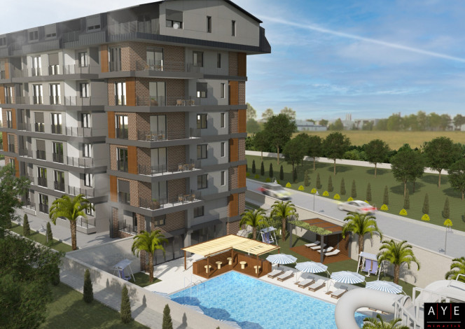 Старт нового проекта с квартирами 1+1, 2+1 и 3+1 в районе Газипаша, Аланья - Ракурс 7