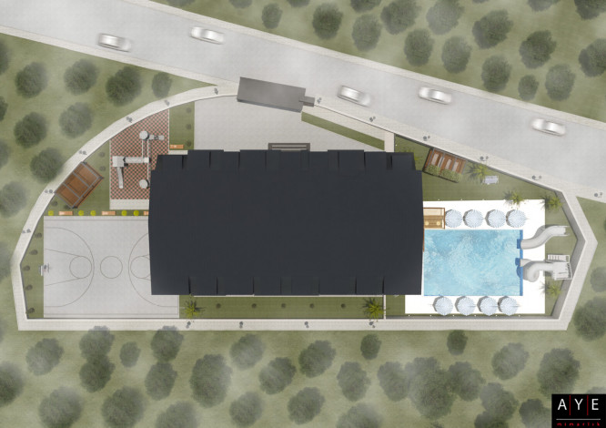 Старт нового проекта с квартирами 1+1, 2+1 и 3+1 в районе Газипаша, Аланья - Ракурс 9