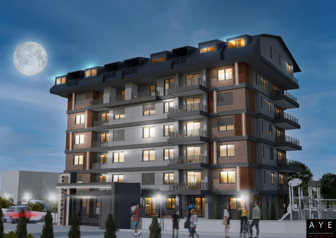 Старт нового проекта с квартирами 1+1, 2+1 и 3+1 в районе Газипаша, Аланья - Ракурс 10