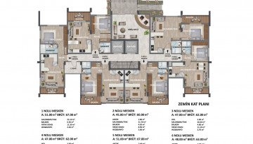 Старт нового проекта с квартирами 1+1, 2+1 и 3+1 в районе Газипаша, Аланья - Ракурс 17