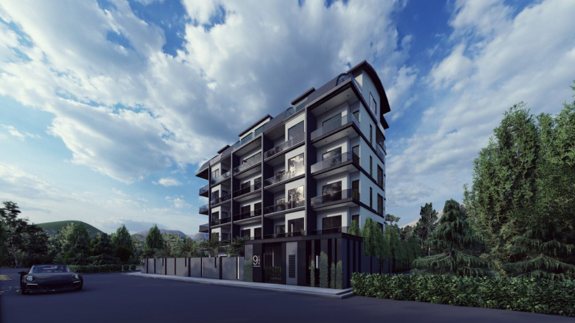 Новый проект на стадии строительства с апартаментами 1+1, 2+1 и 4+1 в районе Газипаша - Ракурс 0