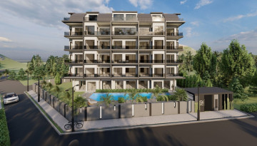 Новый проект на стадии строительства с апартаментами 1+1, 2+1 и 4+1 в районе Газипаша - Ракурс 8