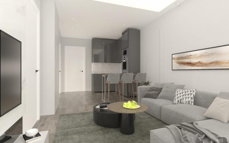 Новый проект на стадии строительства с апартаментами 1+1, 2+1 и 4+1 в районе Газипаша - Ракурс 14