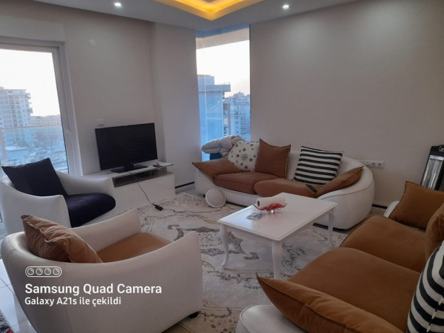 Просторный видовой пентхаус планировки 3+2, 200м2 в районе Махмутлар - Ракурс 6