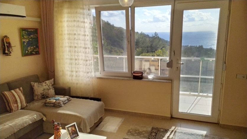 Меблированная вилла c видом на море планировки 3+1, 150м2 в районе Каргыджак - Ракурс 9