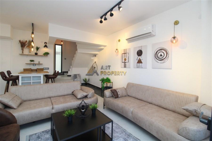 Стильная вилла планировки 3+1, 175м2 с видом на море в районе Каргыджак - Ракурс 6