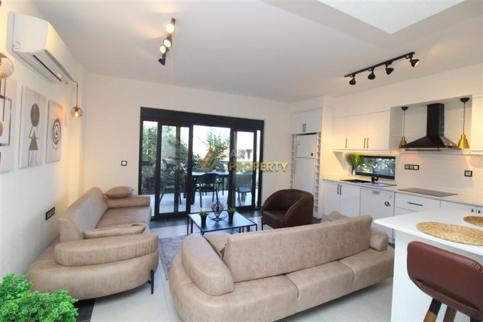 Стильная вилла планировки 3+1, 175м2 с видом на море в районе Каргыджак - Ракурс 11