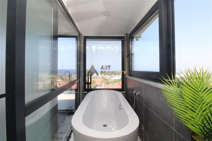 Стильная вилла планировки 3+1, 175м2 с видом на море в районе Каргыджак - Ракурс 28