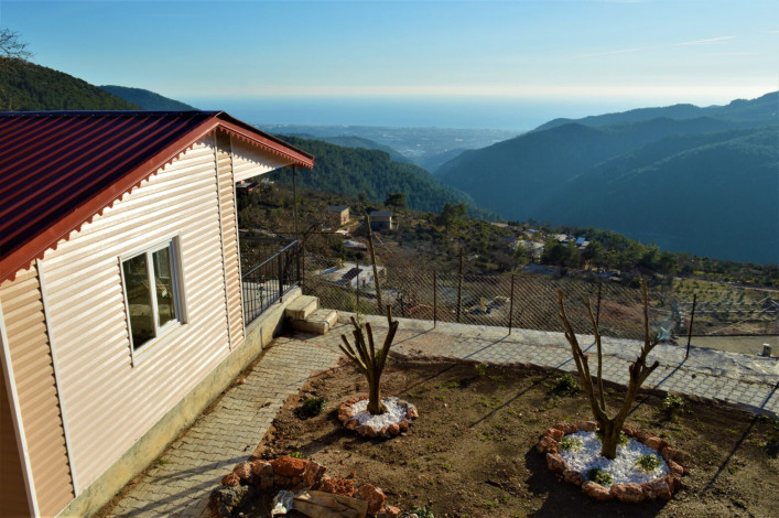 Уютный домик планировки 1+1, 75м2 в горной местности в Аланье - Ракурс 10