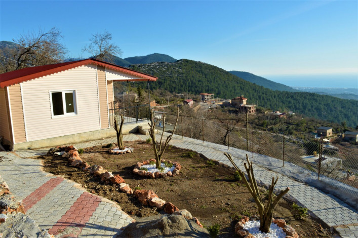 Уютный домик планировки 1+1, 75м2 в горной местности в Аланье - Ракурс 11