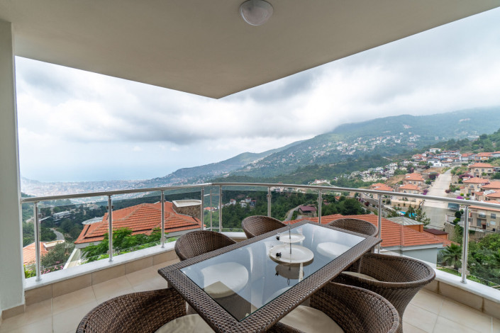 Меблированный пентхаус планировки 3+1, 180м2 в районе Тепе, Аланья - Ракурс 5