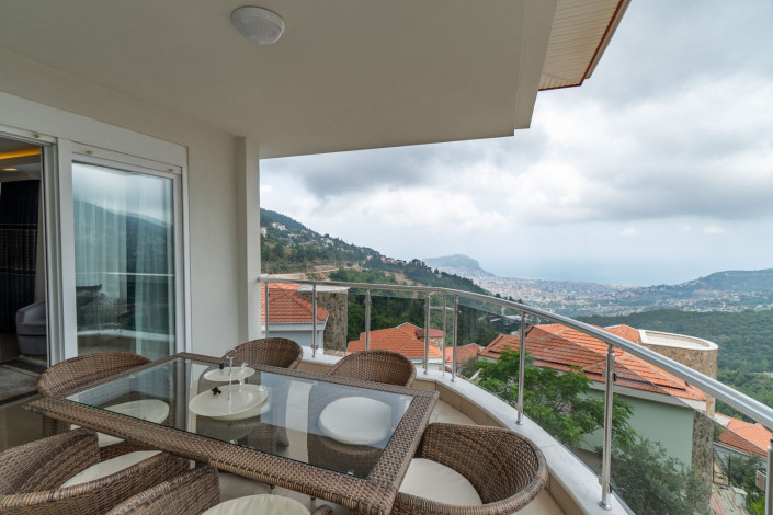 Меблированный пентхаус планировки 3+1, 180м2 в районе Тепе, Аланья - Ракурс 6