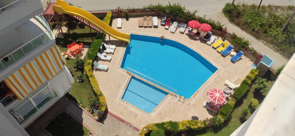 Меблированная квартира планировки 2+1, 110м2 с видом на море и крепость, район Махмутлар - Ракурс 7