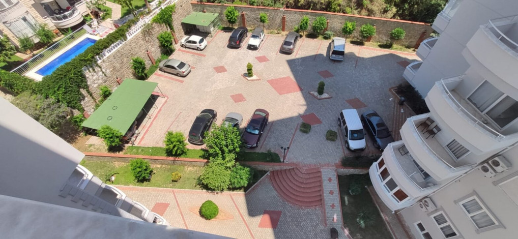 Меблированная квартира планировки 2+1, 110м2 с видом на море и крепость, район Махмутлар - Ракурс 9