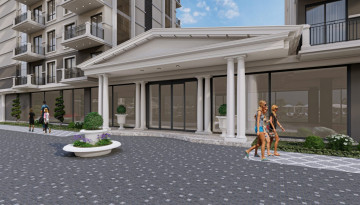 Роскошный проект с апартаментами 1+1, 2+1, 3+1 и 4+1 с инфраструктурой отеля 5* в районе Демирташ - Ракурс 14