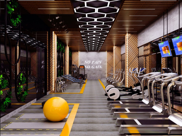 Роскошный проект с апартаментами 1+1, 2+1, 3+1 и 4+1 с инфраструктурой отеля 5* в районе Демирташ - Ракурс 32