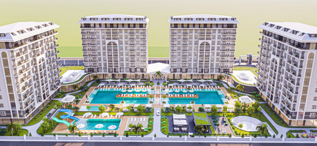 Роскошный проект с апартаментами 1+1, 2+1, 3+1 и 4+1 с инфраструктурой отеля 5* в районе Демирташ - Ракурс 38