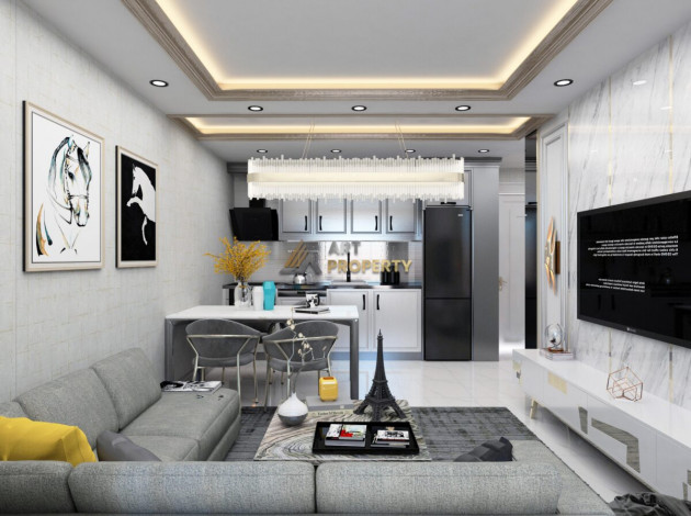 Роскошный проект с апартаментами 1+1, 2+1, 3+1 и 4+1 с инфраструктурой отеля 5* в районе Демирташ - Ракурс 41