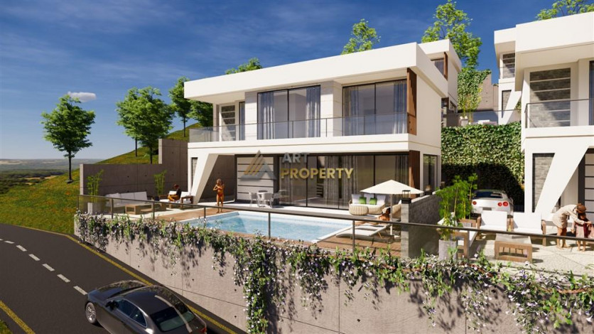 Люксовый проект вилл 3+1, 4+1с собственным садом и бассейном в районе Бекташ - Ракурс 4