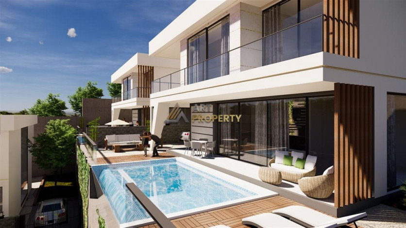 Люксовый проект вилл 3+1, 4+1с собственным садом и бассейном в районе Бекташ - Ракурс 5